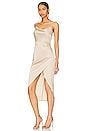 view 3 of 4 Adonia Wrap Midi Dress in Nude