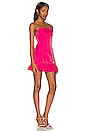 view 2 of 3 Ella Ruffle Mini Dress in Hot Pink