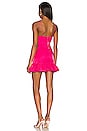 view 3 of 3 Ella Ruffle Mini Dress in Hot Pink