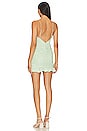 view 3 of 3 Janet Ruched Mini Dress in Pistachio Floral