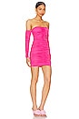view 2 of 3 Shanice Ruched Mini Dress in Pink