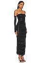 view 3 of 5 Maddy Ruched Gown in Black
