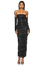 view 5 of 5 Maddy Ruched Gown in Black