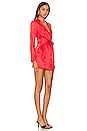 view 2 of 3 Shanelle Blazer Fringe Dress in Red
