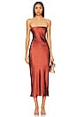 view 1 of 3 Emma Strapless Maxi Dress in Chocolate
