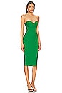 view 2 of 3 Sophia Strapless Midi Dress in Kelly Green