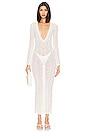 view 2 of 4 Dylan Deep V Maxi Dress in Ivory