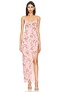 view 1 of 3 Catalina Wrap Maxi Dress in Pink Floral