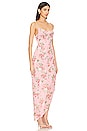 view 2 of 3 Catalina Wrap Maxi Dress in Pink Floral