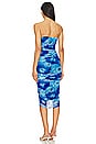 view 3 of 3 Micayla Ruched Dress in Blue Floral