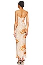 view 3 of 3 Oksana Gown in Tan Floral