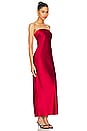 view 2 of 3 Emma Strapless Maxi Dress in Red