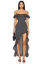 view 1 of 4 Suzie Ruffle Maxi Dress in Black Multi