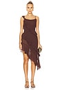 view 1 of 3 Xia Midi Dress in Brown