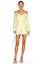 view 1 of 3 Leia Off Shoulder Dress in Pastel Yellow