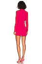 view 3 of 3 Halley Blazer Wrap Dress in Hot Pink