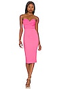 view 1 of 3 Sophia Strapless Midi Dress in Pink