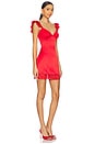 view 2 of 3 Kira Lace Mini Dress in Red