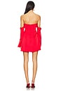 view 3 of 3 Regina Off Shoulder Dress in Cherry Red