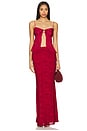 view 1 of 4 Ceci Maxi Skirt Set in Wine