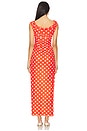 view 4 of 4 Cora Maxi Dress in Red & White
