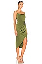 view 2 of 3 Adonia Wrap Midi Dress in Olive