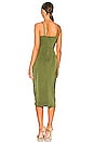 view 3 of 3 Adonia Wrap Midi Dress in Olive