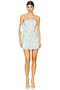 view 1 of 3 Whitney Mini Dress in Blue Floral