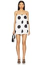 view 1 of 3 Katti Mini Dress in White Polka Dot