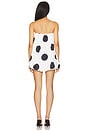view 3 of 3 Katti Mini Dress in White Polka Dot