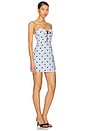 view 2 of 3 Cassidy Mini Dress in Baby Blue Dot