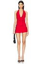 view 1 of 3 Jade Halter Mini Dress in Cherry Red