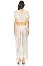 view 3 of 3 Mayla Skirt Set in White And Taupe