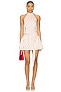 view 1 of 3 Kienna Mini Dress in Ivory & Red Dot