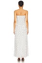 view 3 of 4 Celsee Strapless Maxi Dress in White & Black Dot