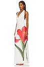 view 3 of 4 Shelby Halter Maxi Dress in White