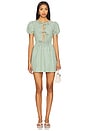 view 1 of 4 Heather Mini Dress in Green Stripe