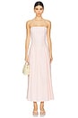view 1 of 4 Adley Strapless Maxi Dress in Pink Gingham