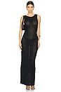 view 2 of 4 Ellise Crochet Maxi Dress in Black