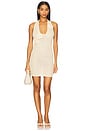 view 1 of 4 Mimi Halter Mini Dress in Natural