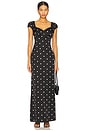 view 1 of 3 Dorothy Maxi Dress in Black & White Dot
