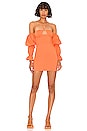 view 1 of 3 Maxine Off Shoulder Dress in Orange Rust