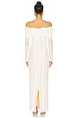 view 3 of 4 Annabelle Off Shoulder Maxi in White