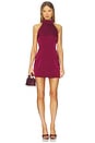 view 1 of 3 Natalia Mini Dress in Oxblood