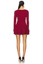 view 3 of 3 Stefani Mini Dress in Oxblood