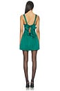 view 4 of 4 Malia Mini Dress in Emerald Green