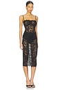 view 2 of 3 Esme Corset Midi Dress in Black