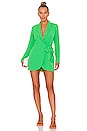 view 1 of 3 Halley Blazer Wrap Dress in Green