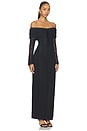 view 2 of 3 Annabelle Off Shoulder Maxi in Black