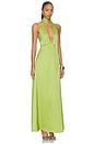 view 2 of 3 Dolana Maxi Dress in Chartreuse
